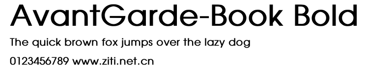 AvantGarde-Book Bold.ttf字體轉換器圖片