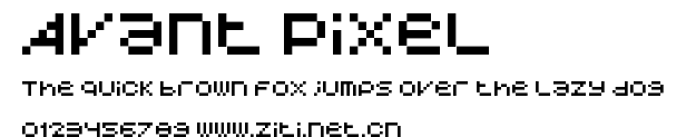 Avant Pixel.ttf字體轉換器圖片