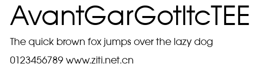 AvantGarGotItcTEE.ttf字體轉換器圖片