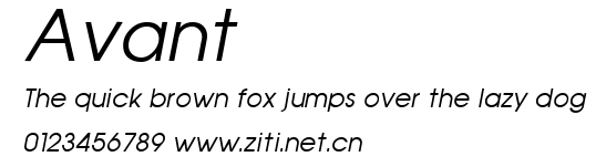 Avant.ttf字體轉換器圖片