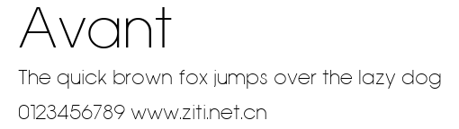 Avant.ttf字體轉換器圖片