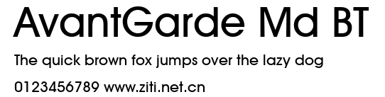AvantGarde Md BT.ttf字體轉換器圖片