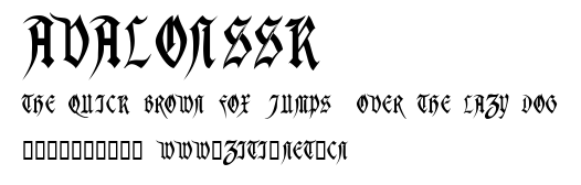 AvalonSSK.ttf字體轉換器圖片