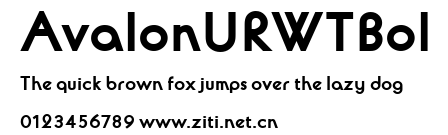 AvalonURWTBol.ttf字體轉換器圖片