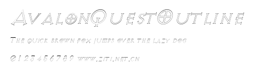 AvalonQuestOutline.ttf字體轉換器圖片
