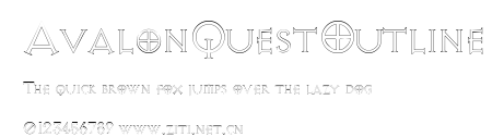 AvalonQuestOutline.ttf字體轉換器圖片
