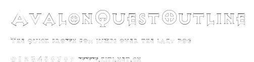 AvalonQuestOutline.ttf字體轉換器圖片