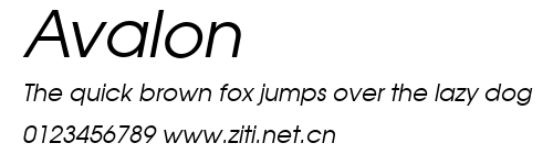 Avalon.ttf字體轉換器圖片