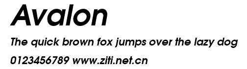Avalon.ttf字體轉換器圖片