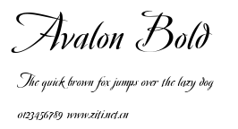 Avalon Bold.ttf字體轉換器圖片