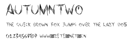 AutumnTwo.ttf字體轉換器圖片