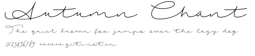 Autumn Chant.otf字體轉換器圖片