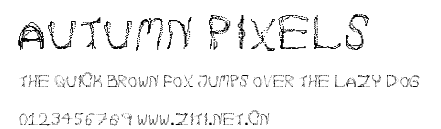 Autumn Pixels.ttf字體轉換器圖片