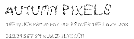Autumn Pixels.ttf字體轉換器圖片