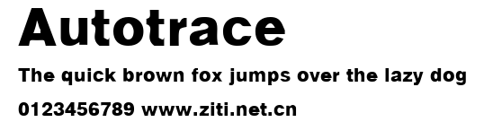Autotrace.ttf字體轉換器圖片