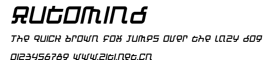 Automind.ttf字體轉換器圖片