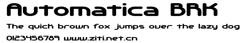 Automatica BRK.ttf字體轉換器圖片