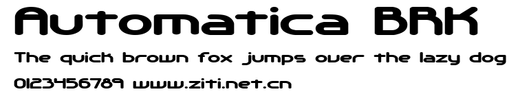 Automatica BRK.ttf字體轉換器圖片