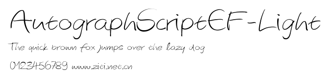 AutographScriptEF-Light.ttf字體轉換器圖片