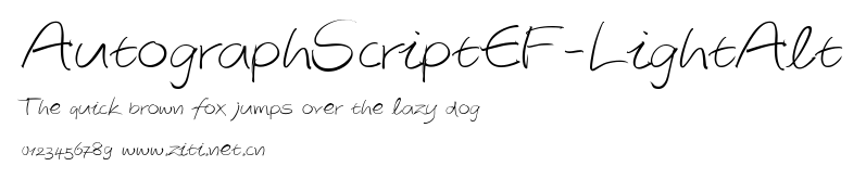 AutographScriptEF-LightAlt.ttf字體轉換器圖片