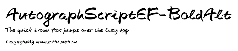 AutographScriptEF-BoldAlt.ttf字體轉換器圖片