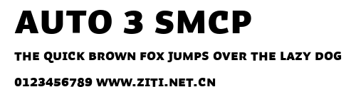 Auto 3 SmCp.ttf字體轉換器圖片