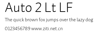 Auto 2 Lt LF.ttf字體轉換器圖片