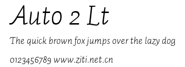 Auto 2 Lt.ttf字體轉換器圖片