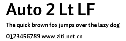 Auto 2 Lt LF.ttf字體轉換器圖片