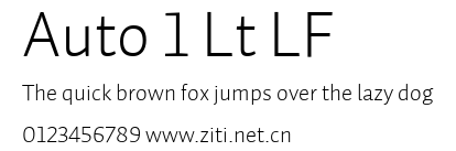 Auto 1 Lt LF.ttf字體轉換器圖片