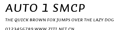 Auto 1 SmCp.ttf字體轉換器圖片