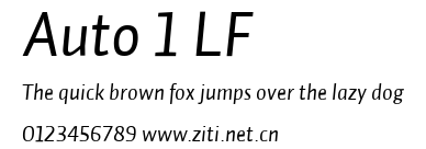 Auto 1 LF.ttf字體轉換器圖片