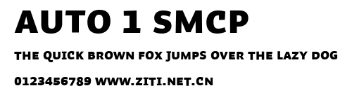 Auto 1 SmCp.ttf字體轉換器圖片