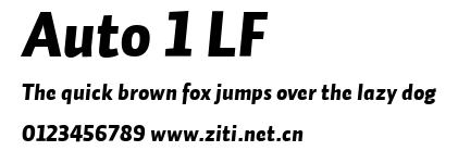 Auto 1 LF.ttf字體轉換器圖片