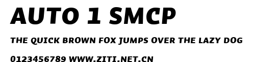 Auto 1 SmCp.ttf字體轉換器圖片