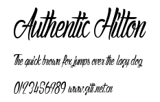 Authentic Hilton.ttf字體轉換器圖片