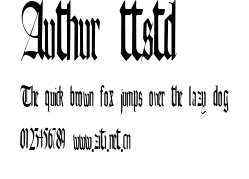 Authur ttstd.ttf字體轉換器圖片
