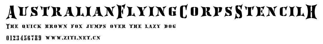 AustralianFlyingCorpsStencilH.ttf字體轉換器圖片