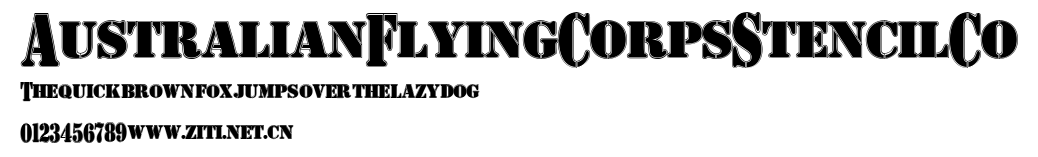 AustralianFlyingCorpsStencilCo.ttf字體轉換器圖片
