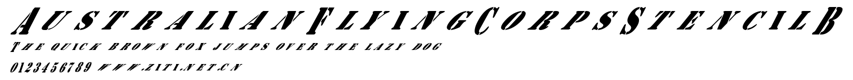AustralianFlyingCorpsStencilB.ttf字體轉換器圖片