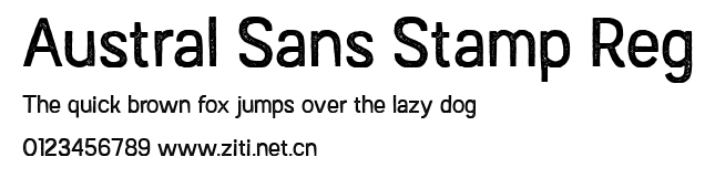 Austral Sans Stamp Reg.ttf字體轉換器圖片