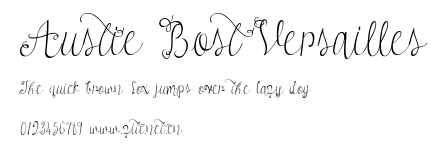 Austie Bost Versailles.ttf字體轉換器圖片