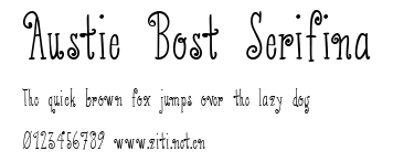 Austie Bost Serifina.ttf字體轉換器圖片