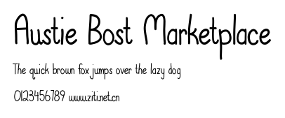 Austie Bost Marketplace.ttf字體轉換器圖片