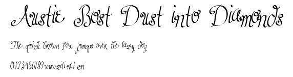 Austie Bost Dust into Diamonds.ttf字體轉換器圖片