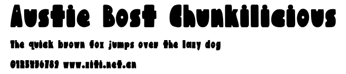 Austie Bost Chunkilicious.ttf字體轉換器圖片