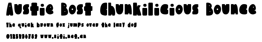 Austie Bost Chunkilicious Bounce.ttf字體轉換器圖片