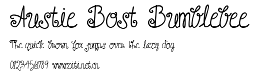Austie Bost Bumblebee.ttf字體轉換器圖片
