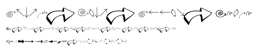 Austie Bost Arrow Mania.ttf字體轉換器圖片