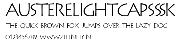 AustereLightCapsSSK.ttf字體轉換器圖片